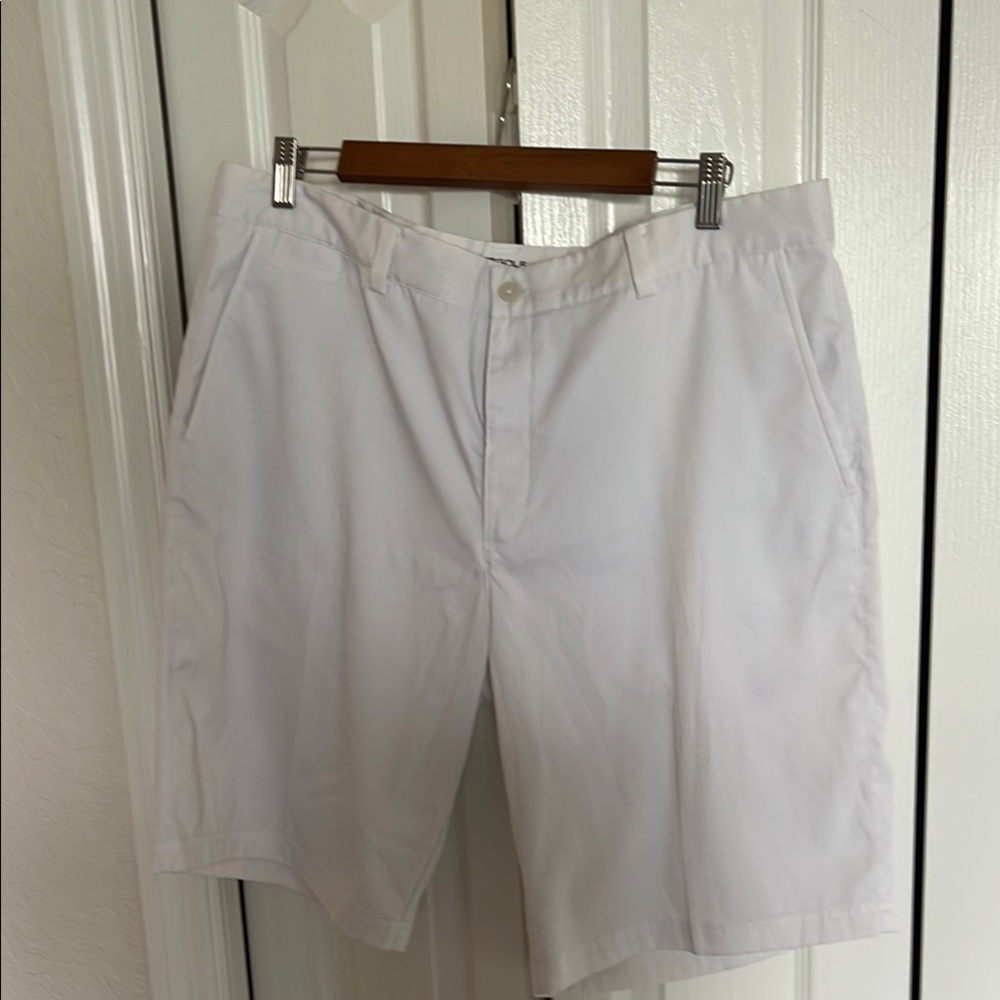 Nike Men's Classic White Flat Front Shorts
